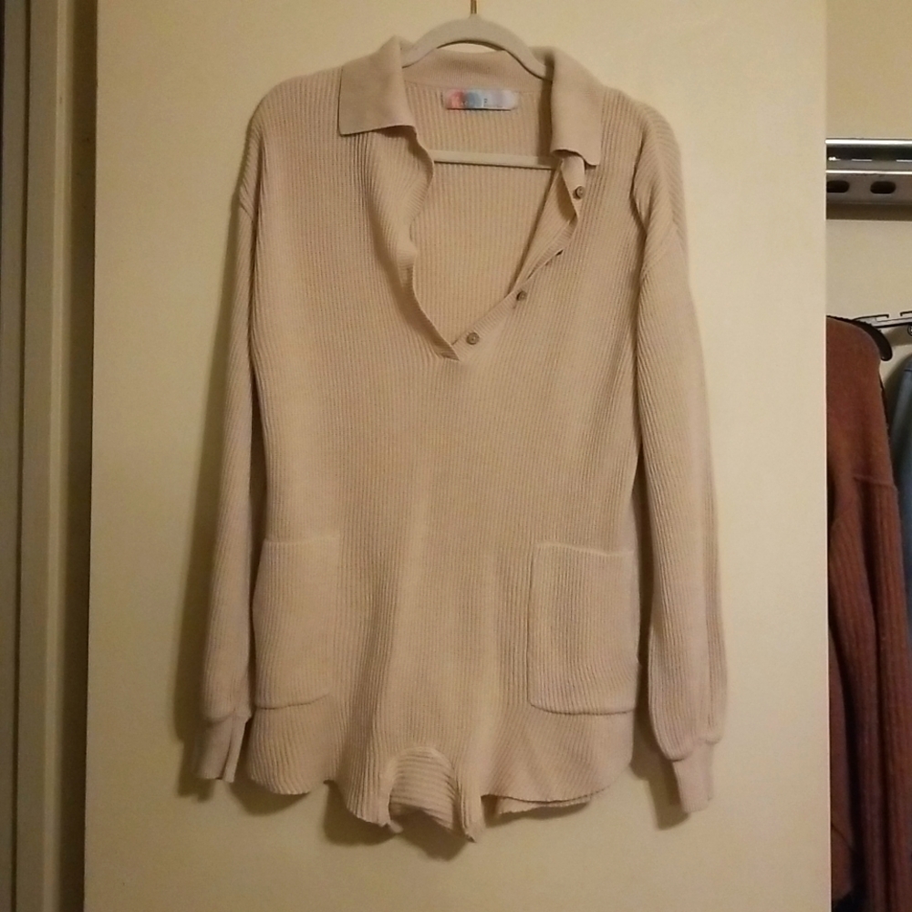 FP Beach knit romper